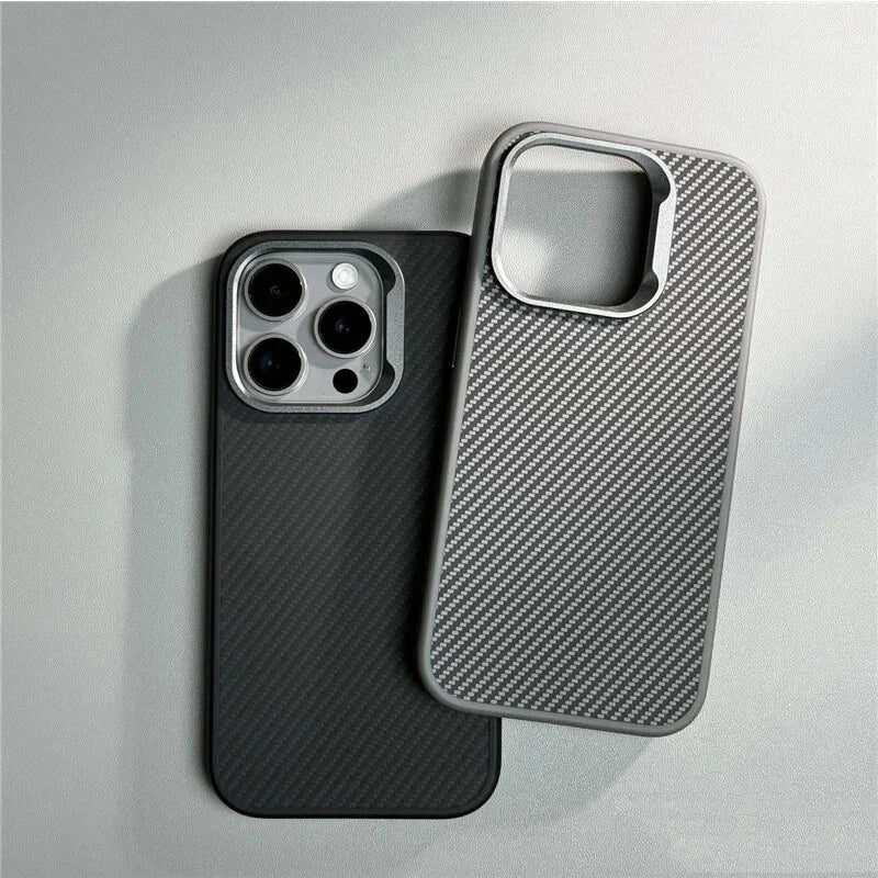Our premium case Carbon Fiber Texture Simple Phone Case For IPhone 12 13 14 15 16 Pro Max Soft Rubber Frame Cover For IPhone 16 15 ProMax for men