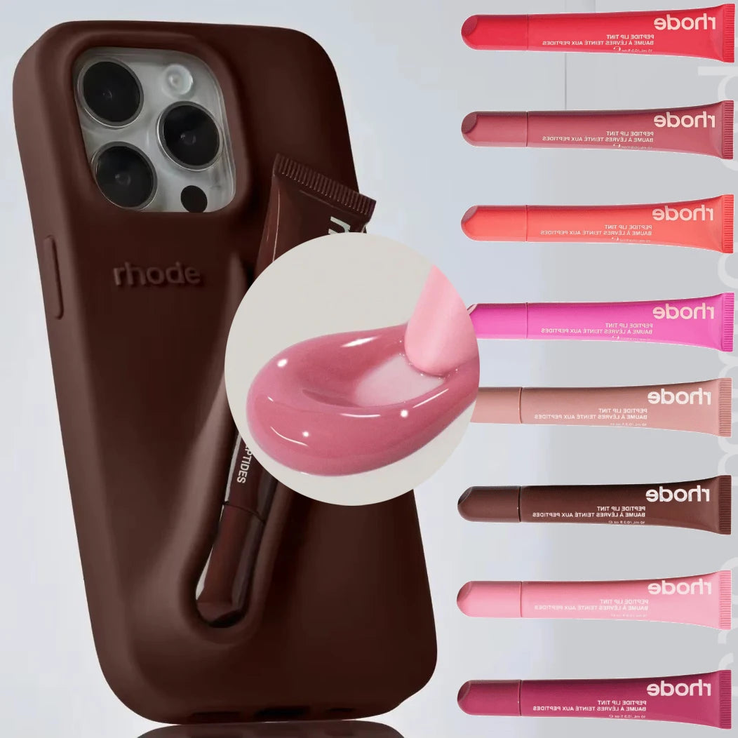 Our Lip Balm Phone Case Lip Gloss Long-lasting Moisturizing Liquid Lipstick Toast Espresso Raspberry jelly Transparent Lip Glaze for girl accessories go for it my dear friend. (Phone case not included)
