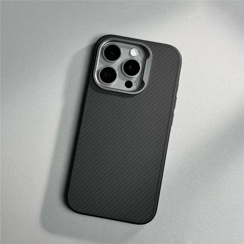 Our premium case Carbon Fiber Texture Simple Phone Case For IPhone 12 13 14 15 16 Pro Max Soft Rubber Frame Cover For IPhone 16 15 ProMax for men
