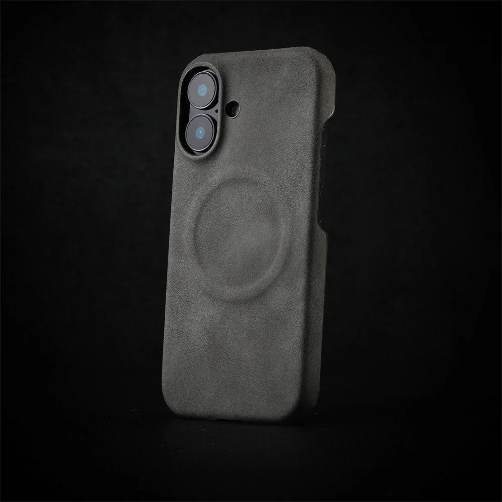 Our premium case Skin Feel Sheepskin for Magsafe Phone Case for iPhone 16 Pro Max 15 14 13 12 Pro Max Plus Wireless Charging Leather Case for men